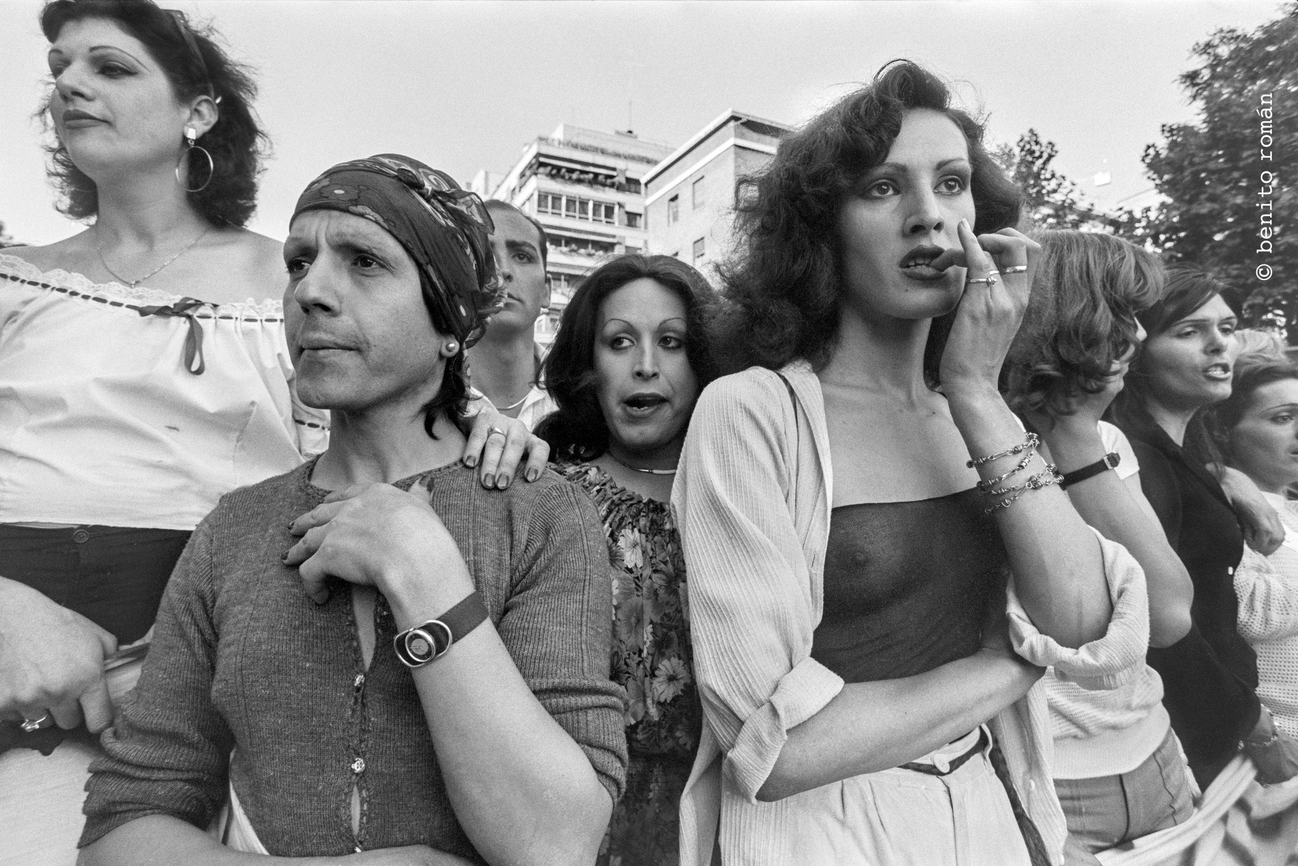 Primera marcha organizada del colectivo LGTB (Benito Román, Madrid, 1978)