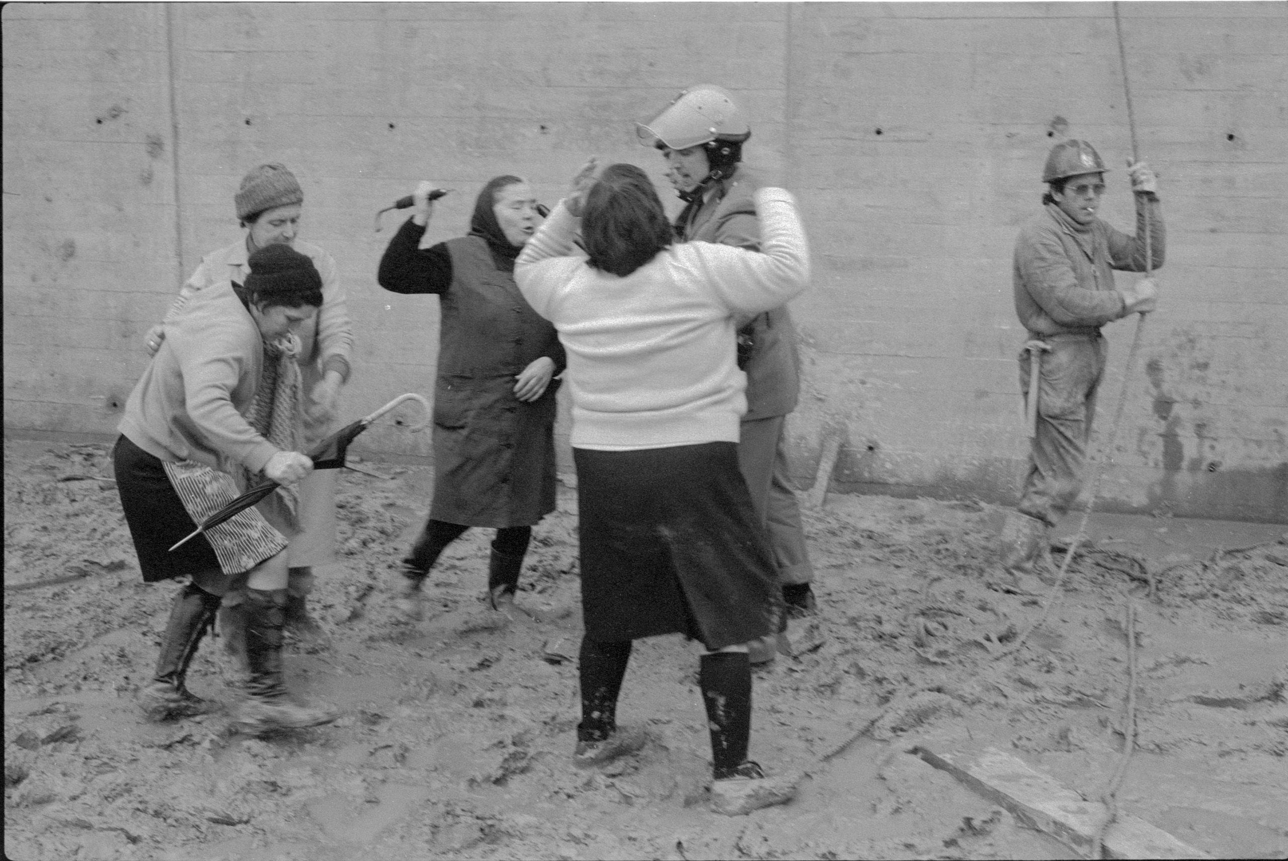 Obras en la AP-9, Piquetes de Guísamo. La Coruña, 1977 (Anna Turbau)