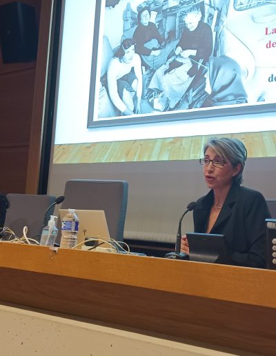 Corinne Cristini y Mar Marcos (Sorbonne Université, abril 2023)