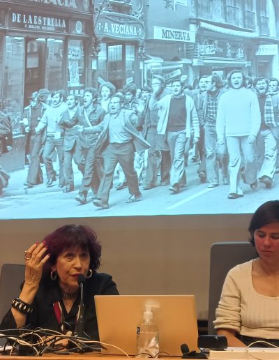 Pilar Aymerich y María Rosón (Sorbonne Université, abril 2023)