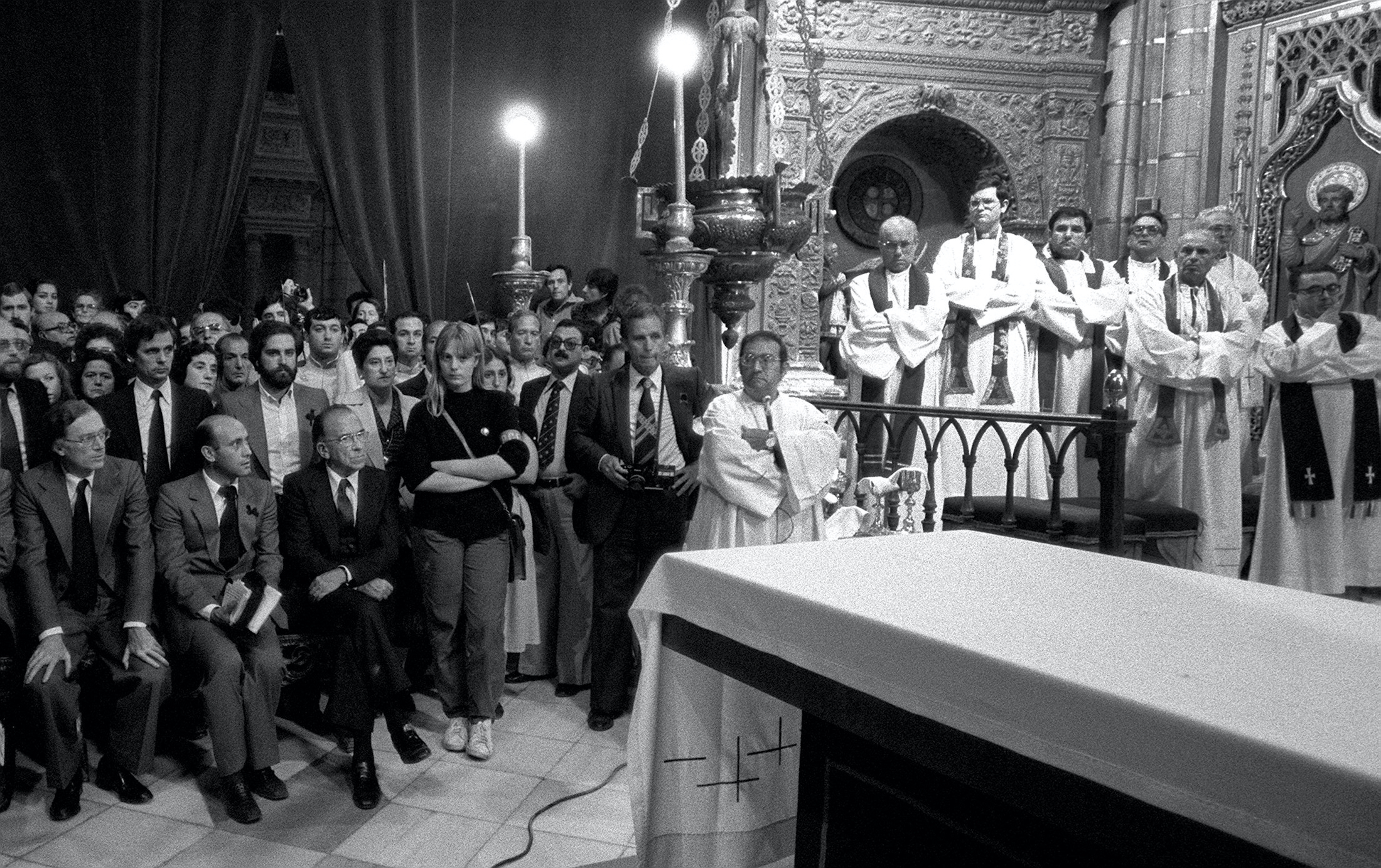 Funeral miltantes PCE Catedral Murcia, Raúl Cancio 1981