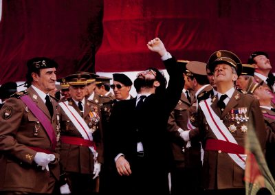 Acto militar en la base de la División Acorazada Brunete
