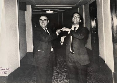 Agustín Rodríguez Sahagún y Adolfo Suárez en el Congreso de los Diputados