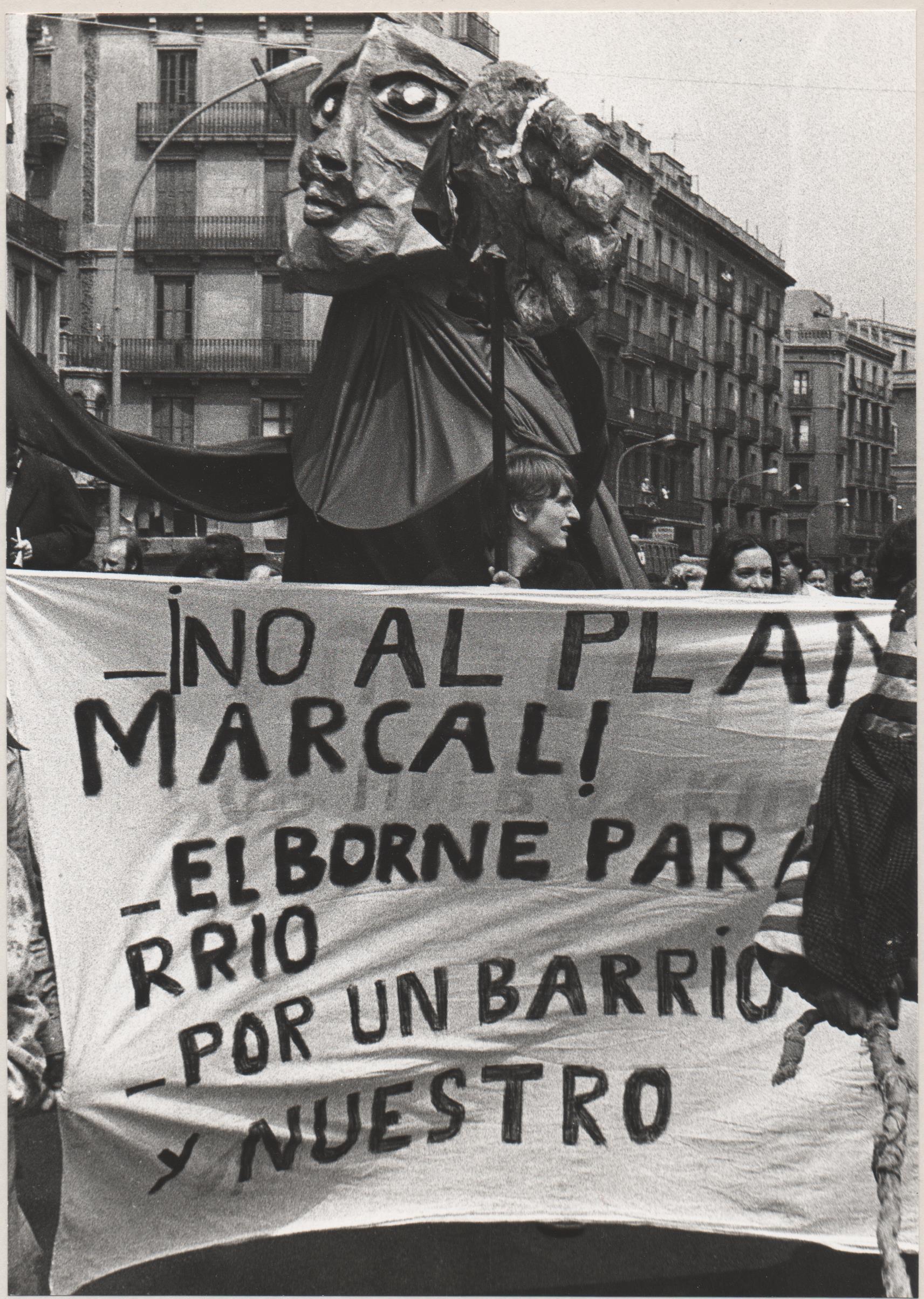 El Born para el barrio, manifestación (Barcelona, 1976)