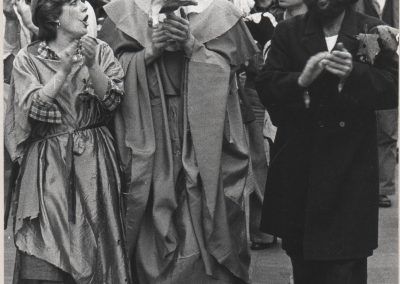 Manifestación de actores en Las Ramblas